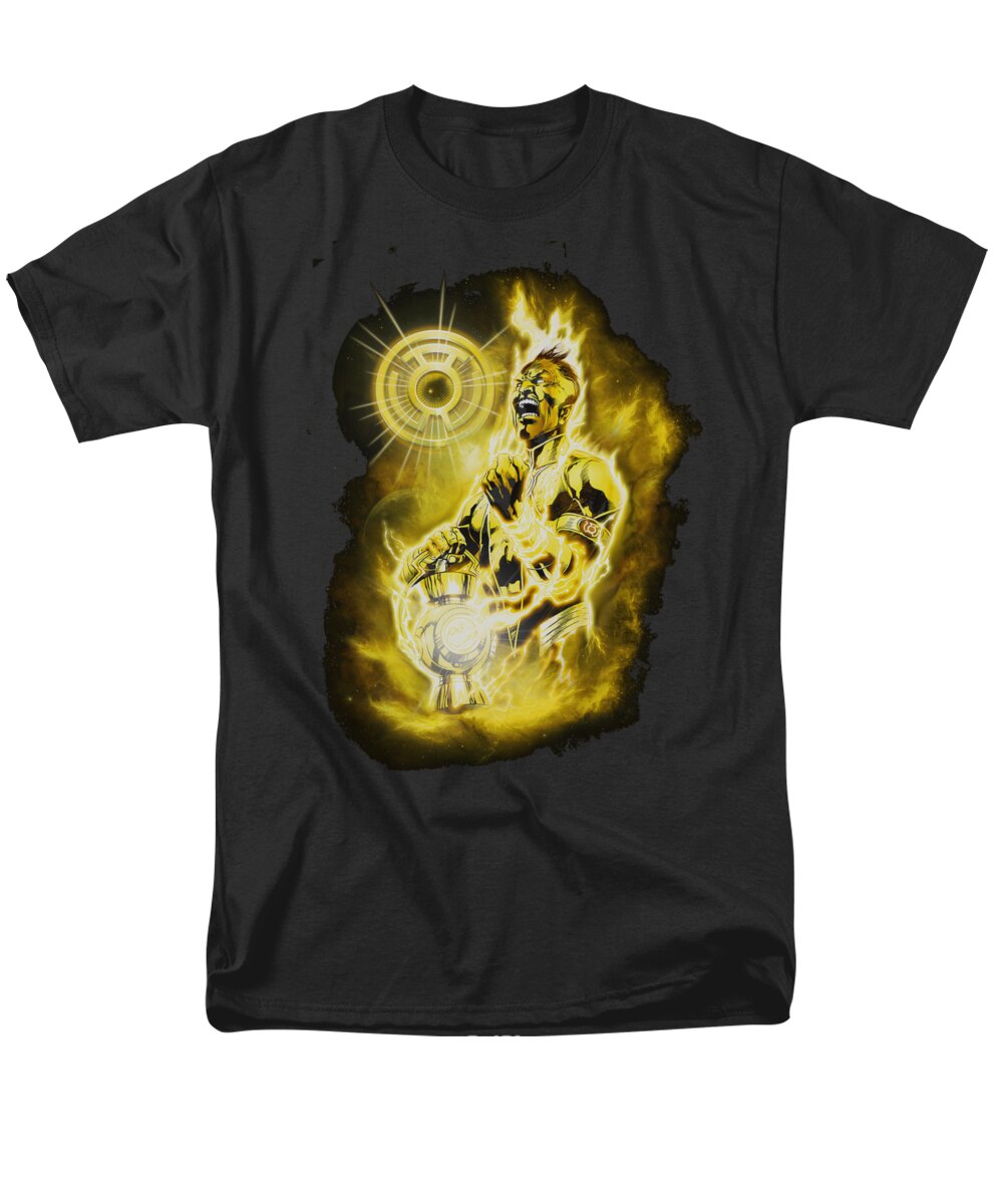 Green Lantern Men's T-Shirt (Regular Fit) featuring the digital art Green Lantern - Sinestro Nebula by Brand A