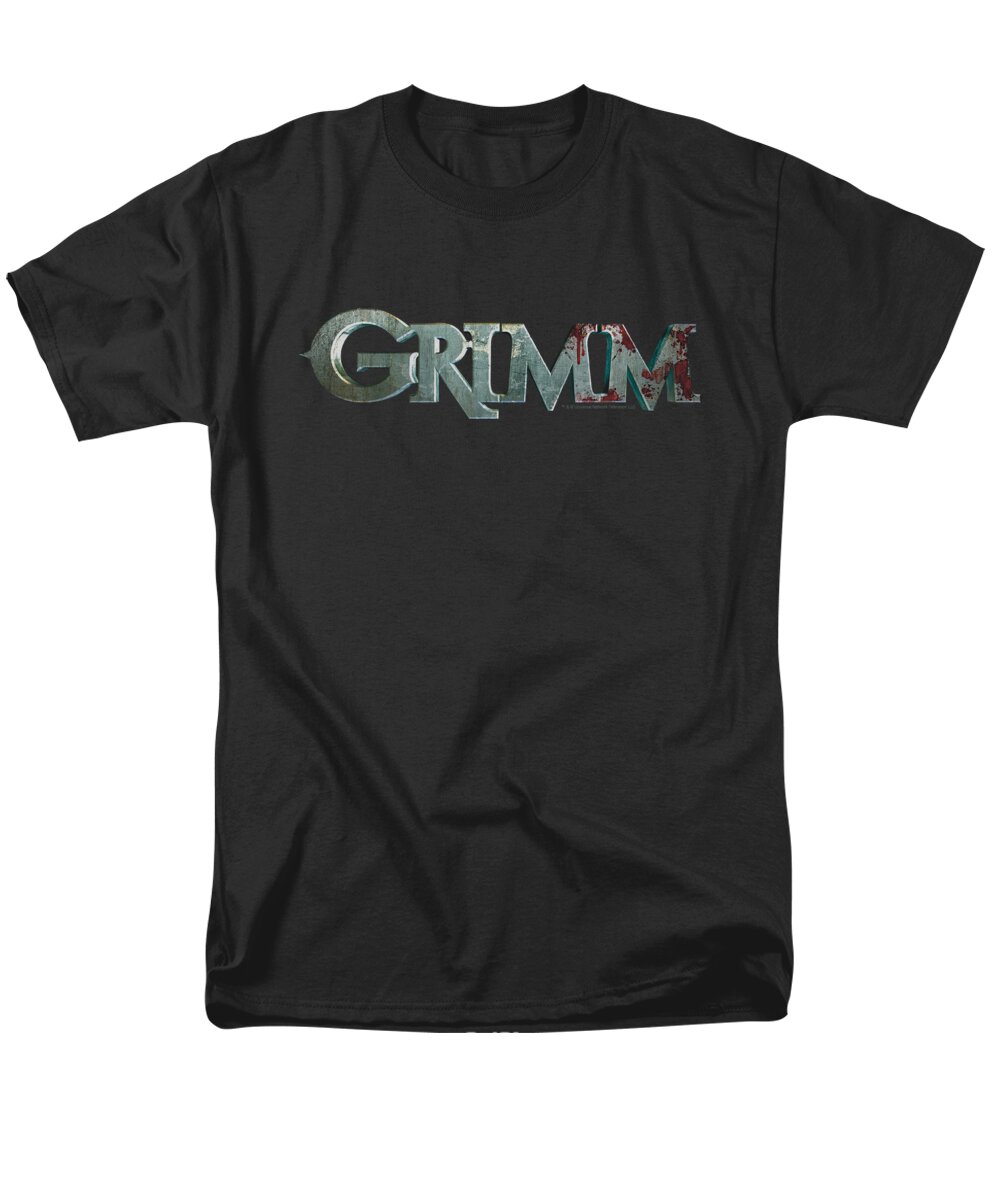 Grimm Men's T-Shirt (Regular Fit) featuring the digital art Grimm - Bloody Logo by Brand A