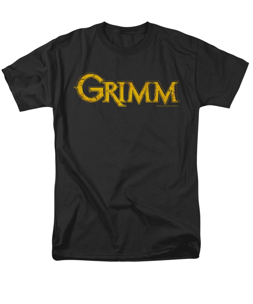Grimm Men's T-Shirt (Regular Fit) featuring the digital art Grimm - Gold Logo by Brand A