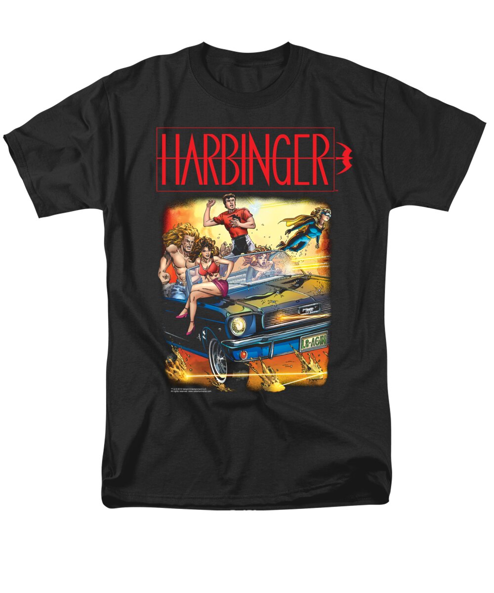  Men's T-Shirt (Regular Fit) featuring the digital art Harbinger - Vintage Harbinger by Brand A