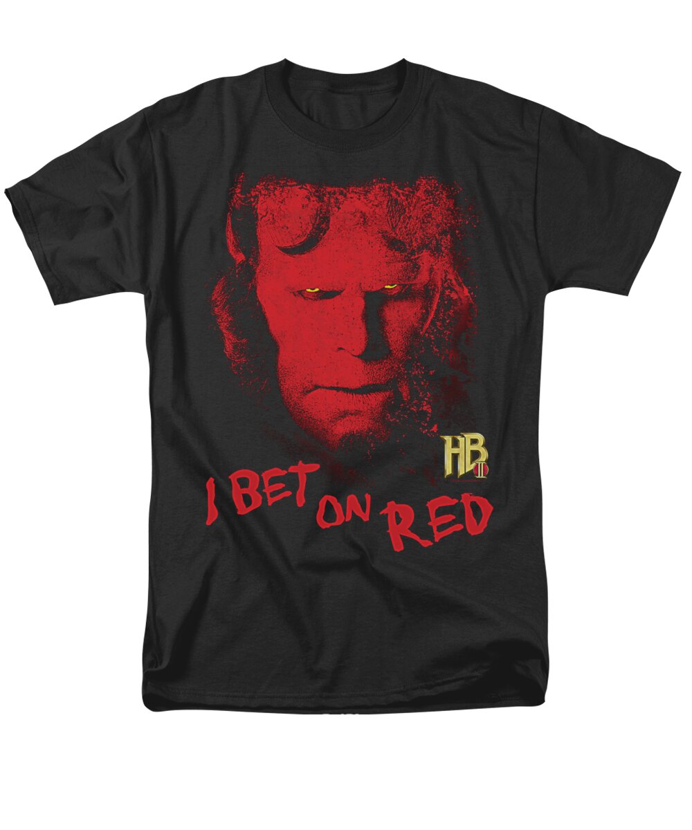 Hellboy Ii Men's T-Shirt (Regular Fit) featuring the digital art Hellboy II - I Bet On Red by Brand A