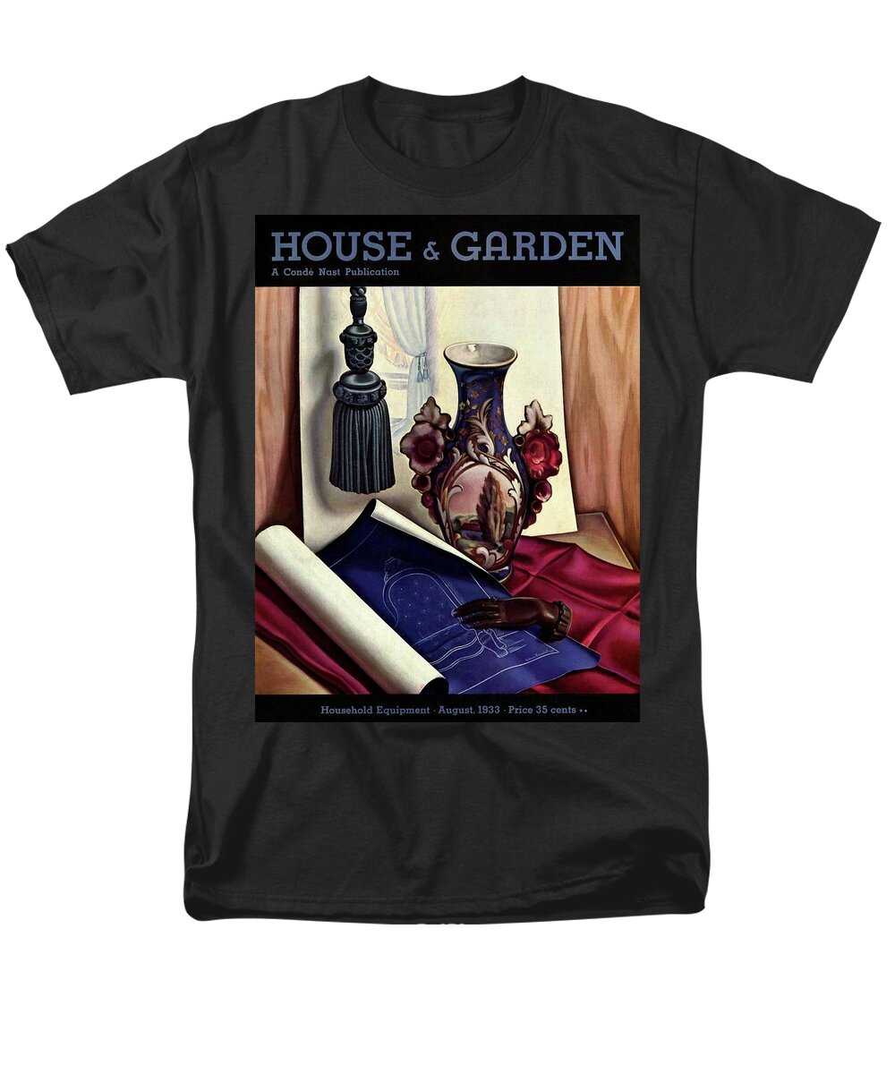 House And Garden Men's T-Shirt (Regular Fit) featuring the photograph House And Garden Cover by Edna Reindel