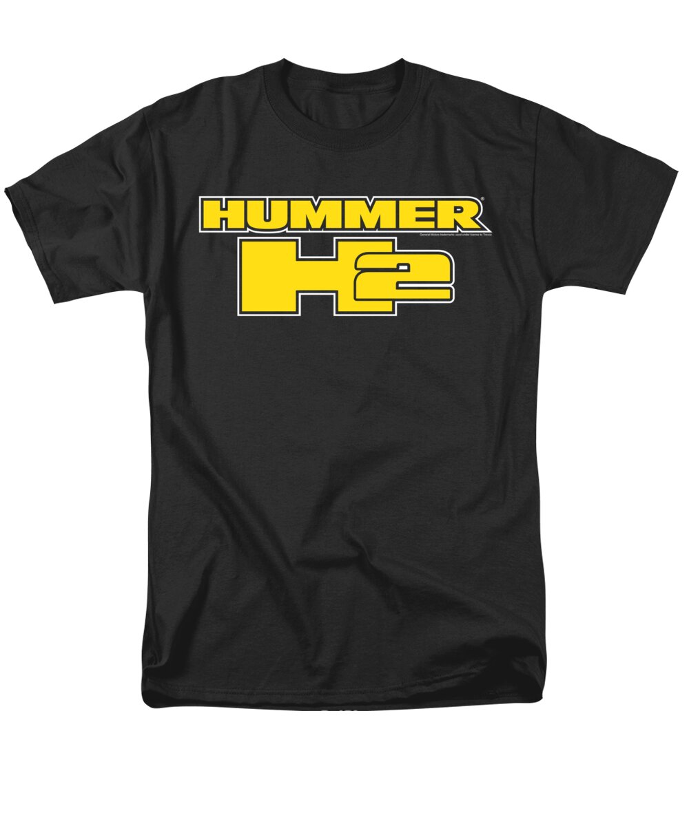  Men's T-Shirt (Regular Fit) featuring the digital art Hummer - H2 Block Logo by Brand A