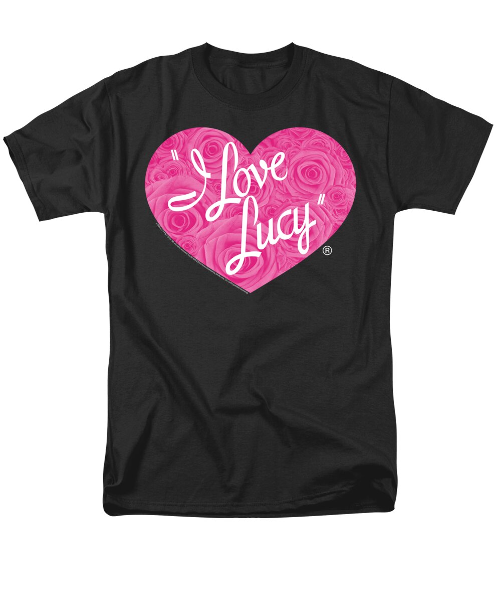  Men's T-Shirt (Regular Fit) featuring the digital art I Love Lucy - Floral Logo by Brand A