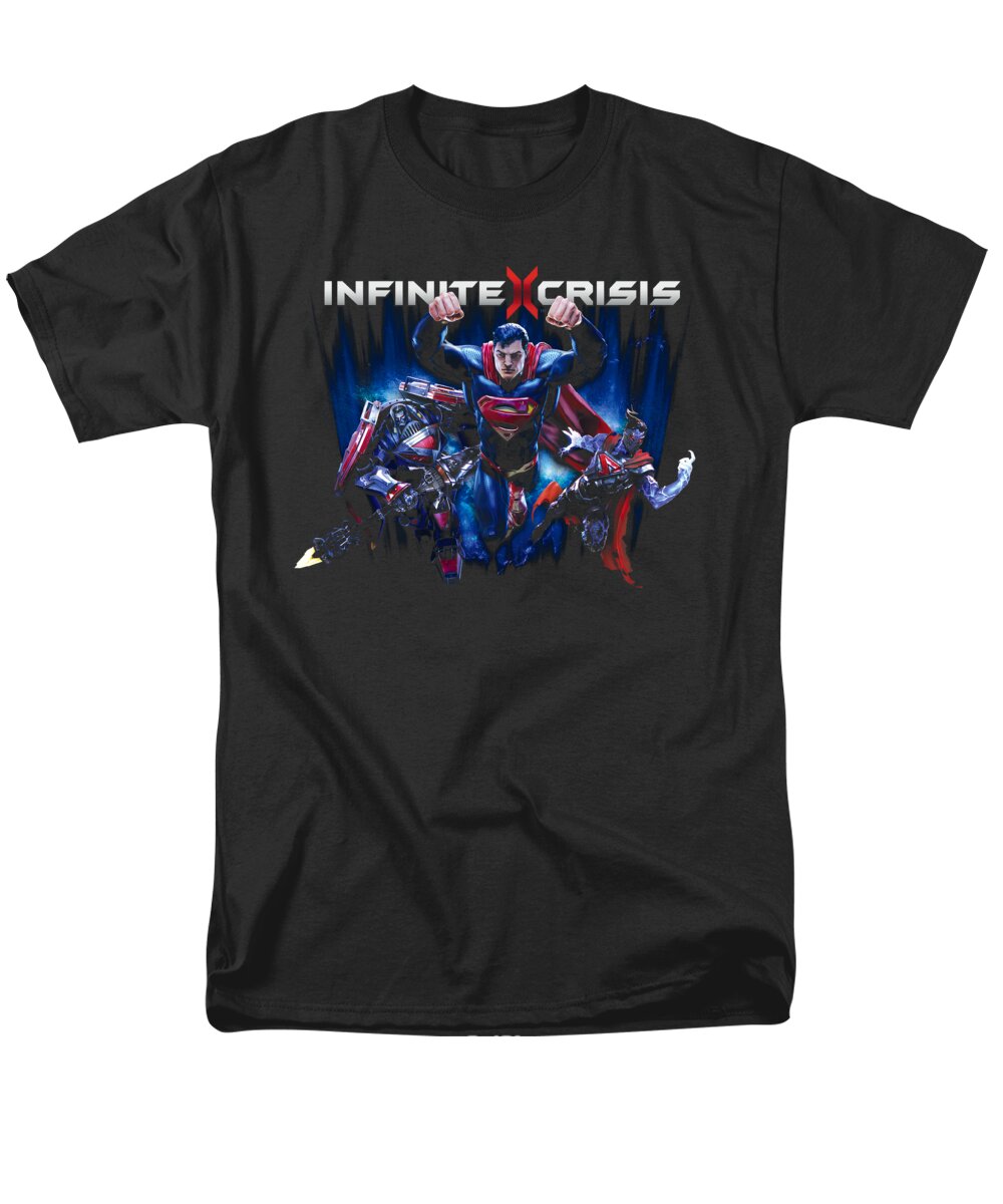  Men's T-Shirt (Regular Fit) featuring the digital art Infinite Crisis - Ic Super by Brand A