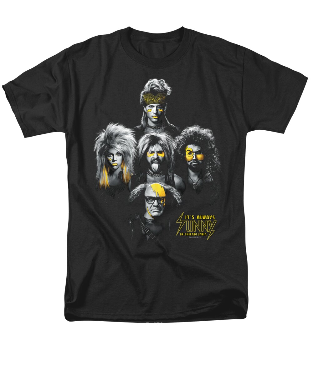  Men's T-Shirt (Regular Fit) featuring the digital art Its Always Sunny In Philadelphia - Rocker Heads by Brand A