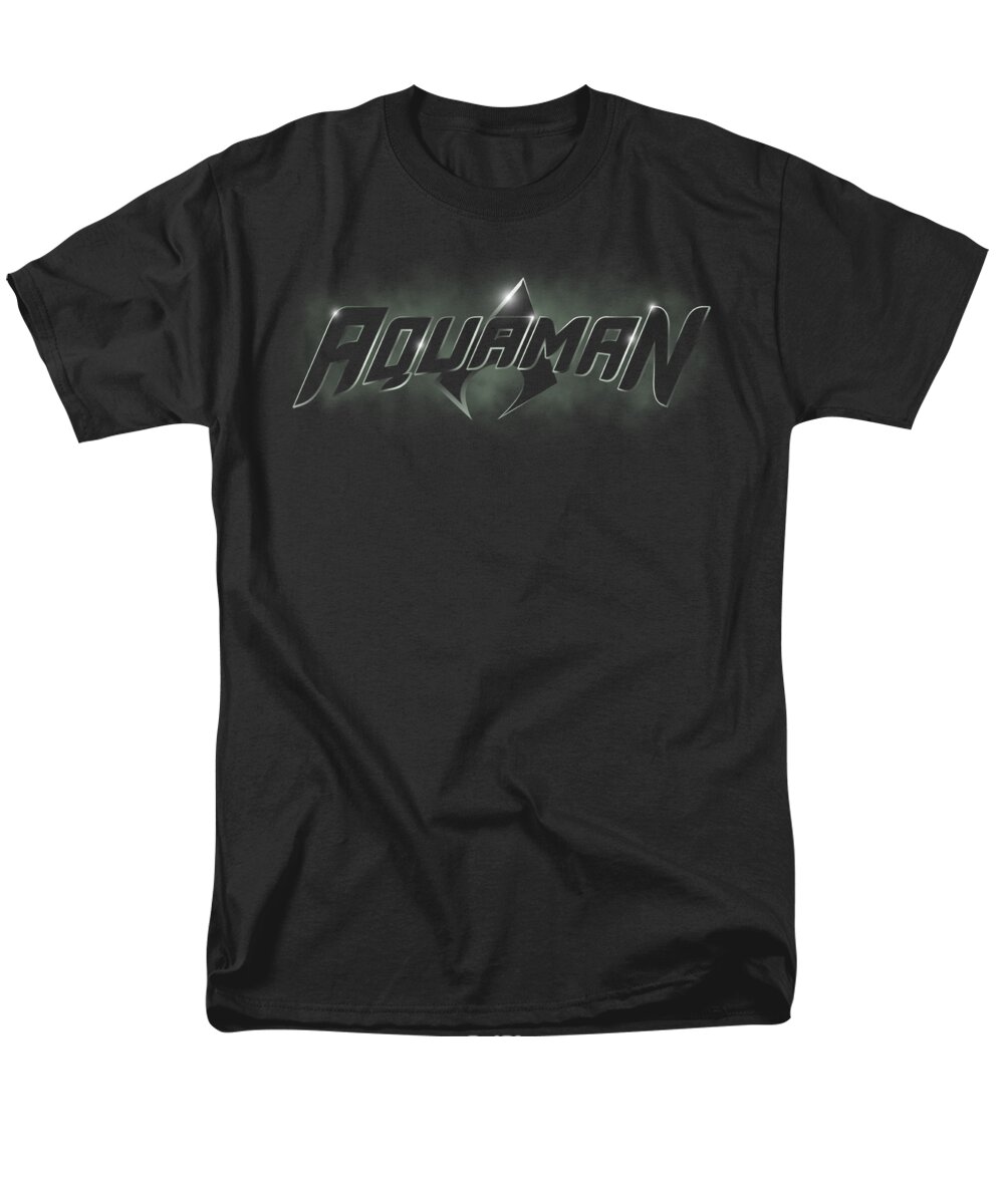  Men's T-Shirt (Regular Fit) featuring the digital art Jla - Aquaman Title by Brand A