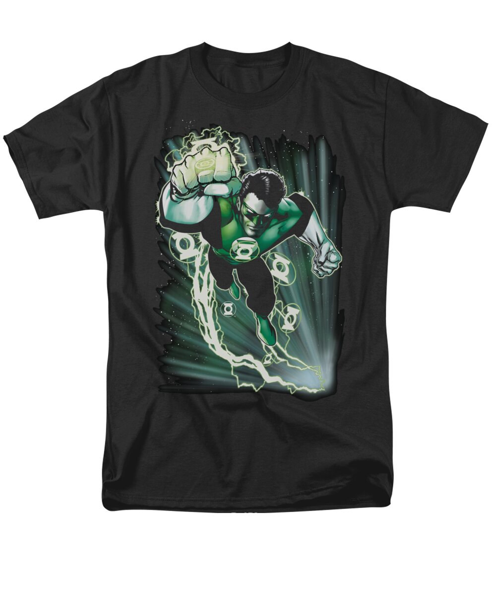  Men's T-Shirt (Regular Fit) featuring the digital art Jla - Emerald Energy by Brand A
