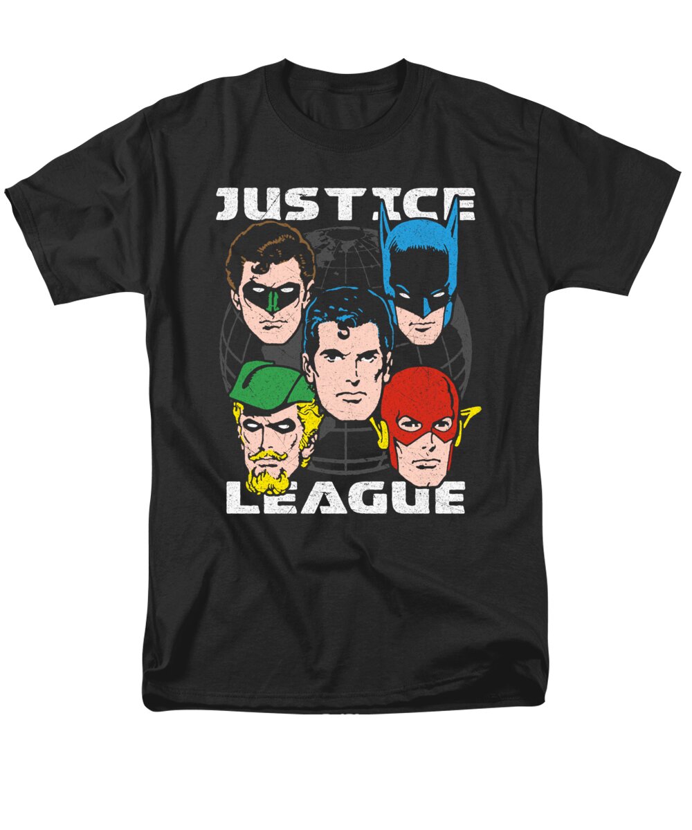  Men's T-Shirt (Regular Fit) featuring the digital art Jla - Head Of States by Brand A