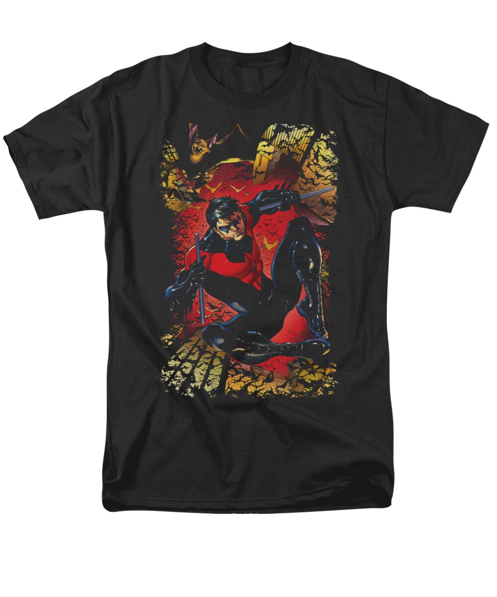Justice League Of America Men's T-Shirt (Regular Fit) featuring the digital art Jla - Nightwing #1 by Brand A