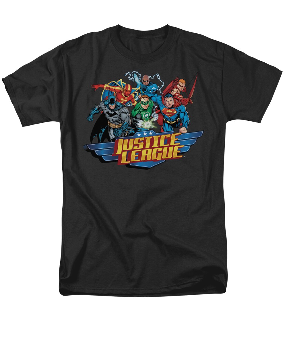  Men's T-Shirt (Regular Fit) featuring the digital art Jla - Ready To Fight by Brand A