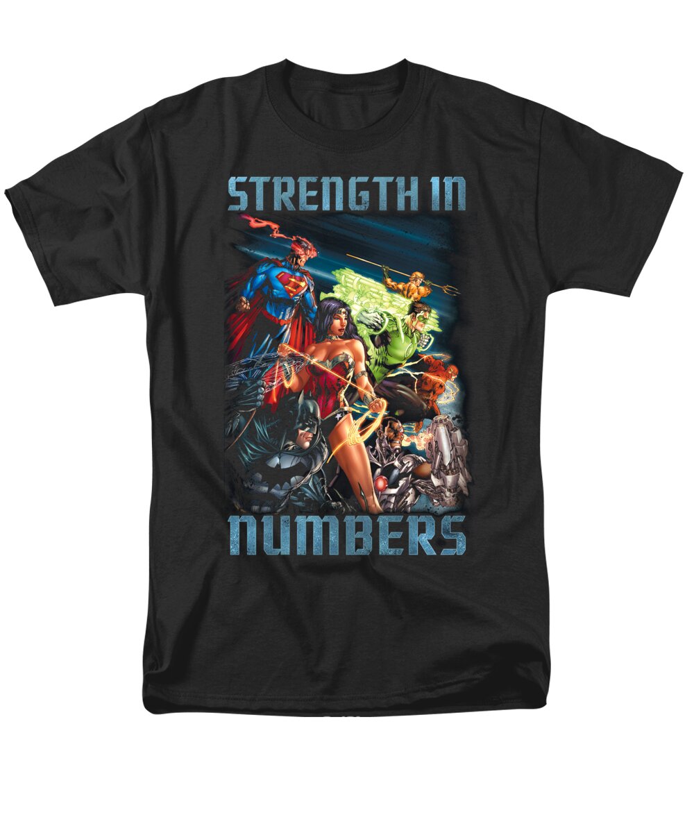 Men's T-Shirt (Regular Fit) featuring the digital art Jla - Strength In Number by Brand A