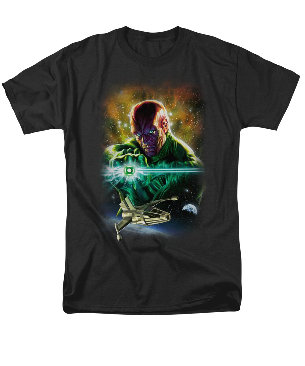 Justice League Of America Men's T-Shirt (Regular Fit) featuring the digital art Jla(gl) - Abin Sur by Brand A