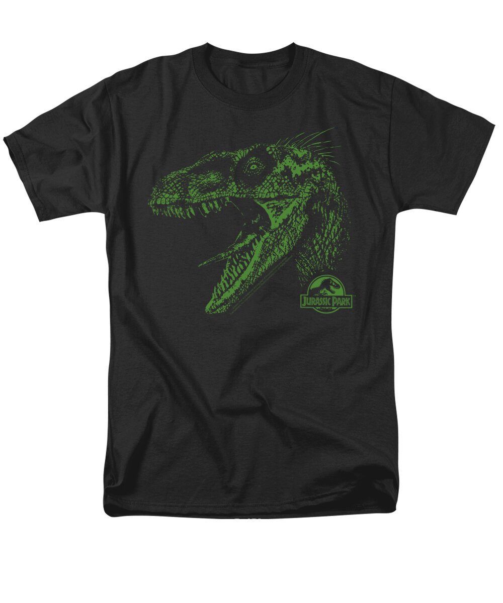 Jurassic Park Men's T-Shirt (Regular Fit) featuring the digital art Jurassic Park - Raptor Mount by Brand A