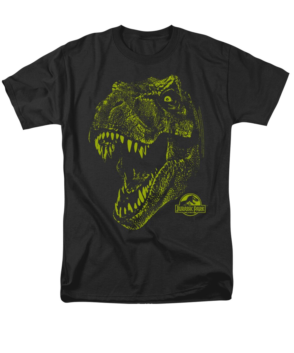 Jurassic Park Men's T-Shirt (Regular Fit) featuring the digital art Jurassic Park - Rex Mount by Brand A
