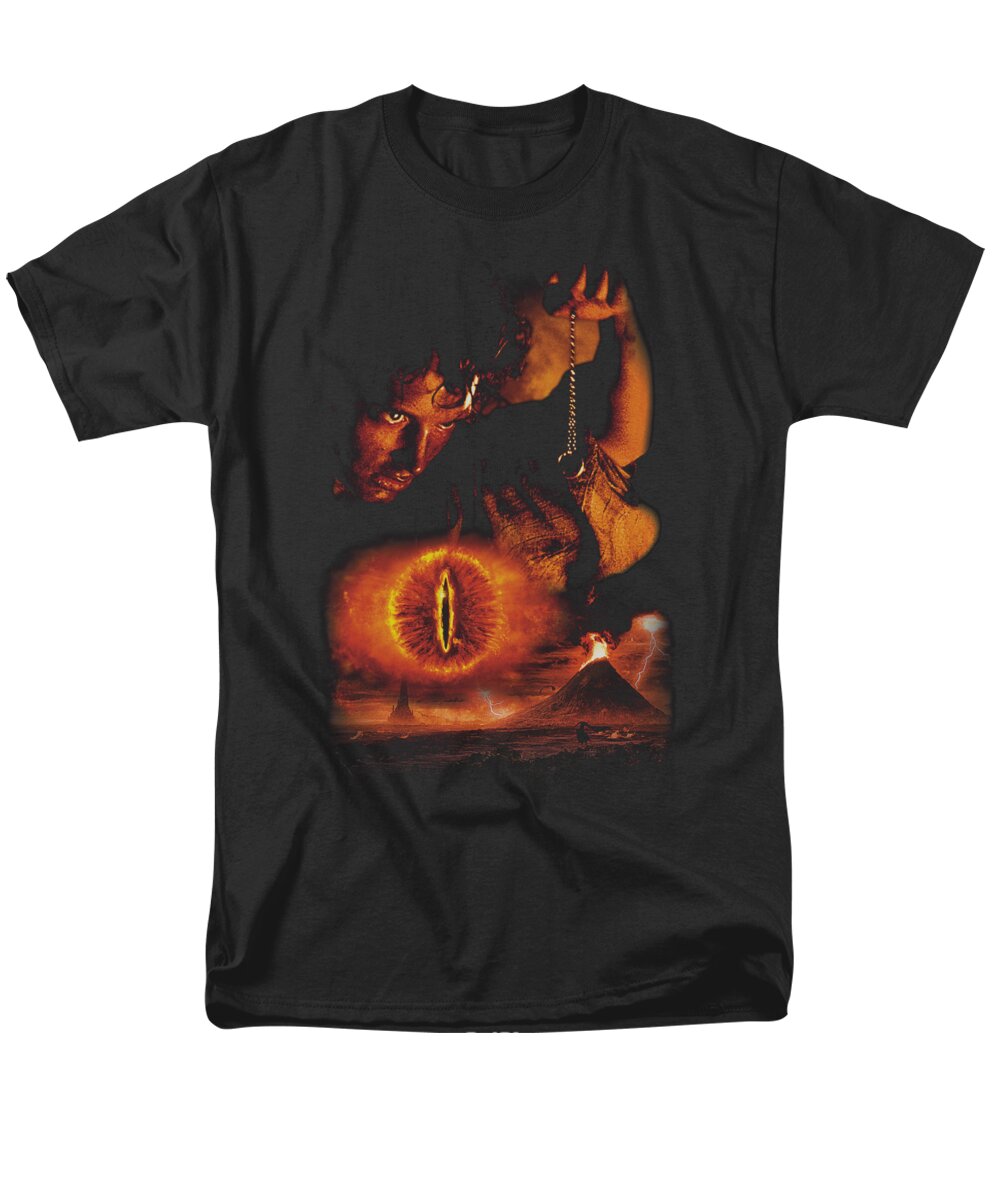  Men's T-Shirt (Regular Fit) featuring the digital art Lor - Destroy The Ring by Brand A