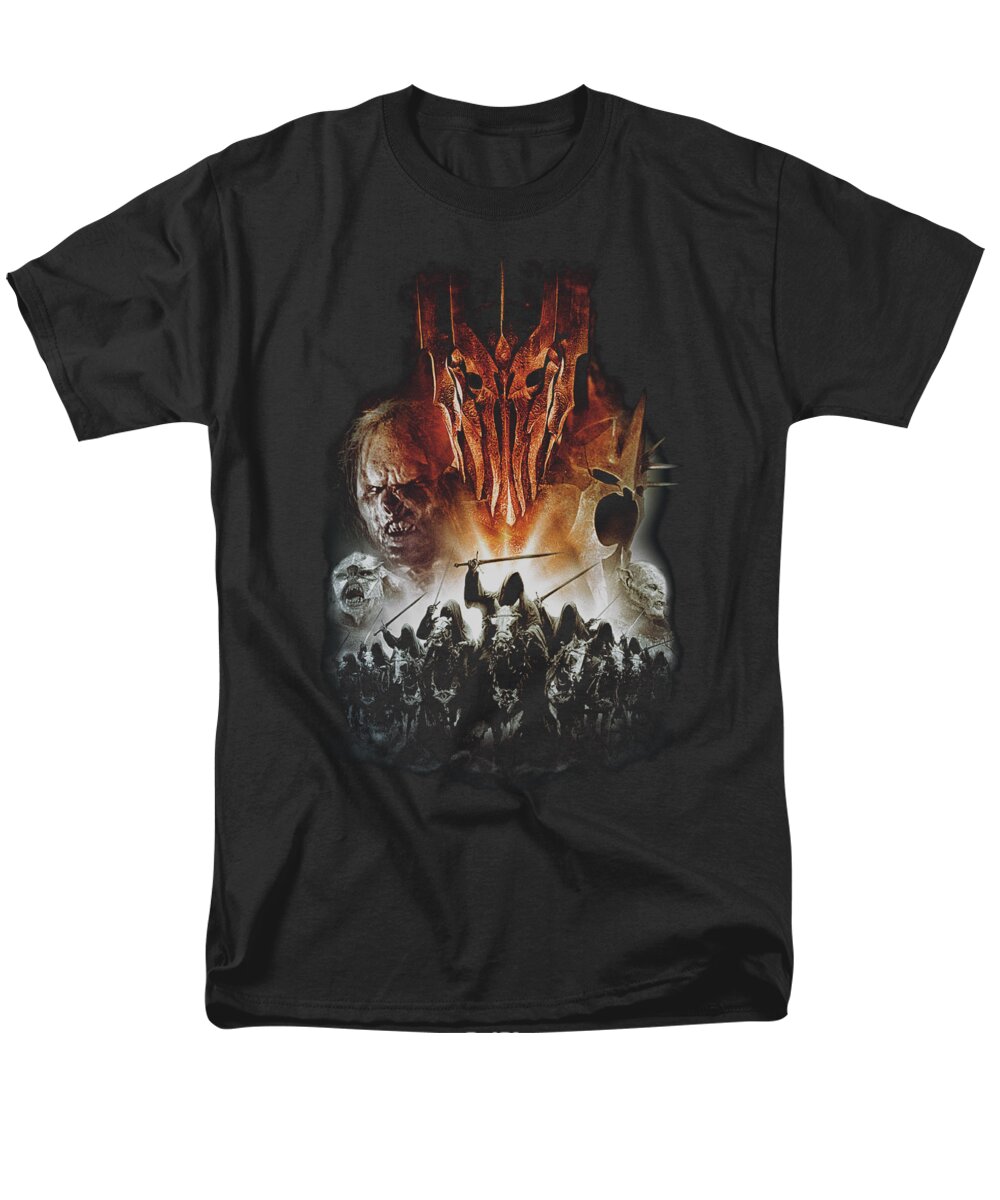  Men's T-Shirt (Regular Fit) featuring the digital art Lor - Evil Rising by Brand A