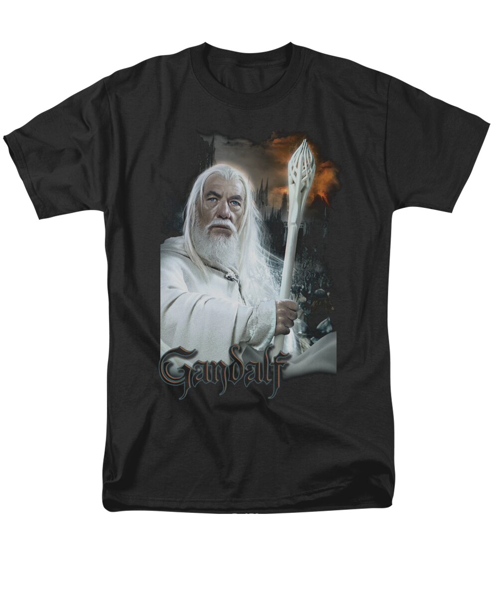  Men's T-Shirt (Regular Fit) featuring the digital art Lor - Gandalf by Brand A