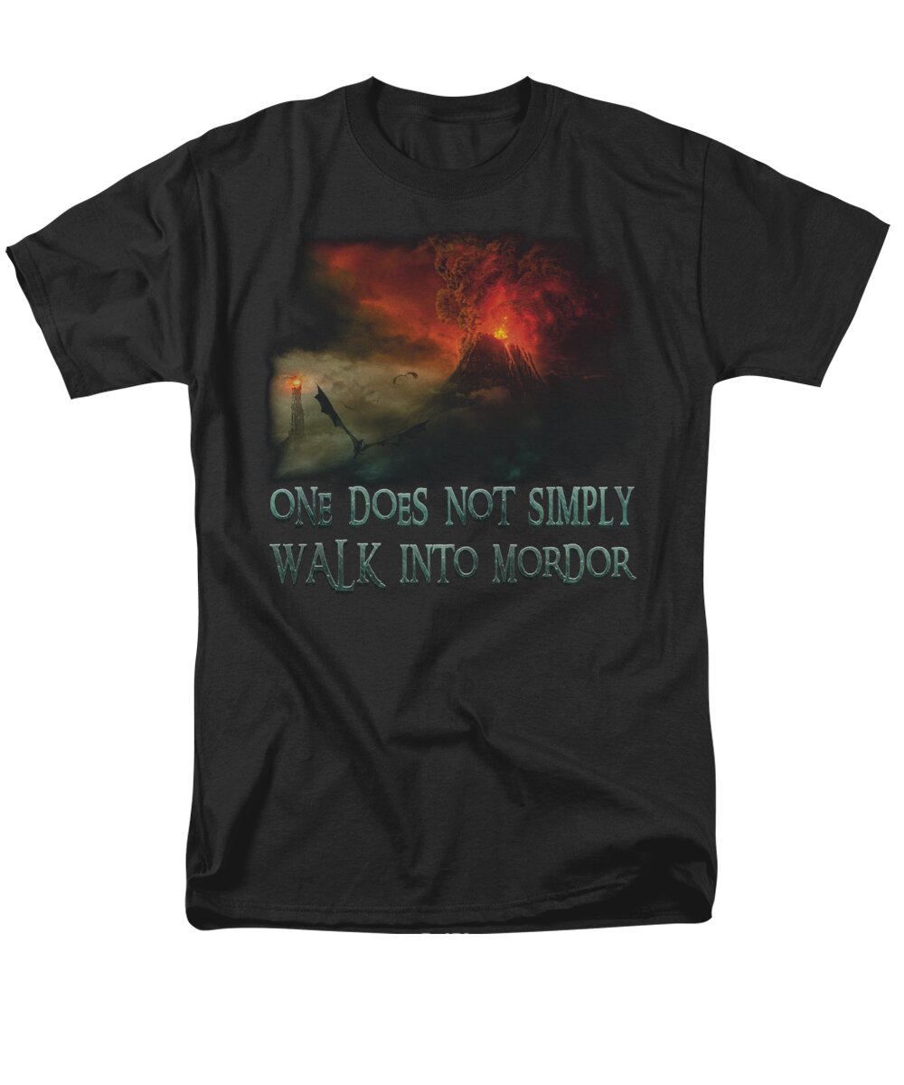  Men's T-Shirt (Regular Fit) featuring the digital art Lor - Walk In Mordor by Brand A