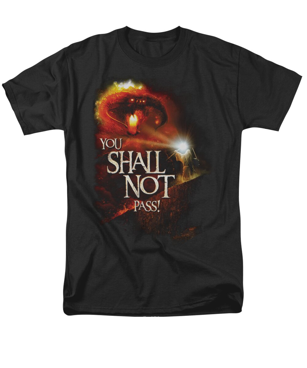  Men's T-Shirt (Regular Fit) featuring the digital art Lor - You Shall Not Pass by Brand A