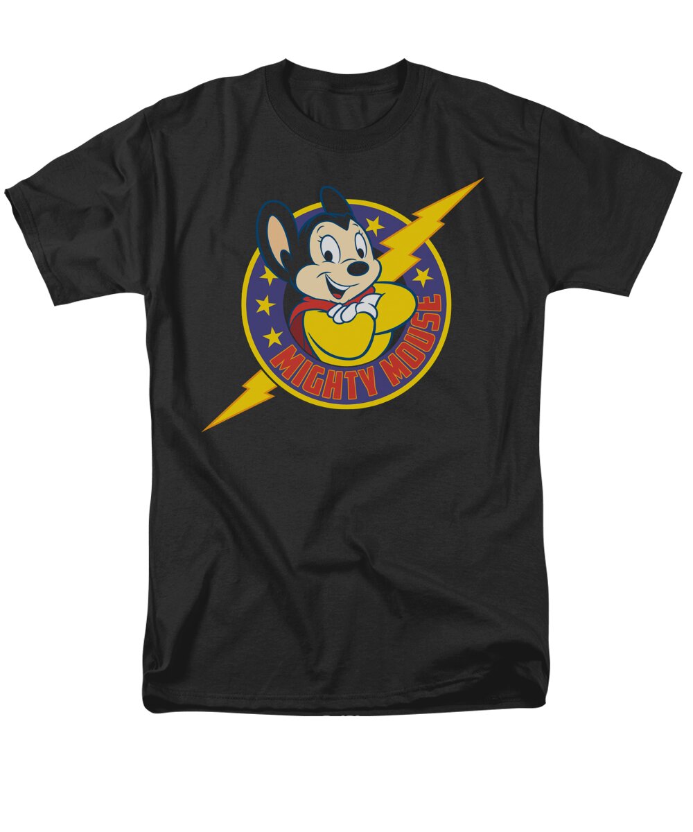  Men's T-Shirt (Regular Fit) featuring the digital art Mighty Mouse - Mighty Hero by Brand A