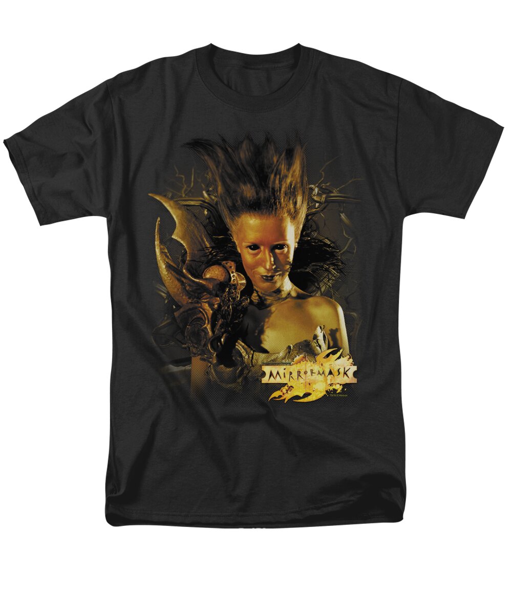 Mirrormask Men's T-Shirt (Regular Fit) featuring the digital art Mirrormask - Queen Of Shadows by Brand A