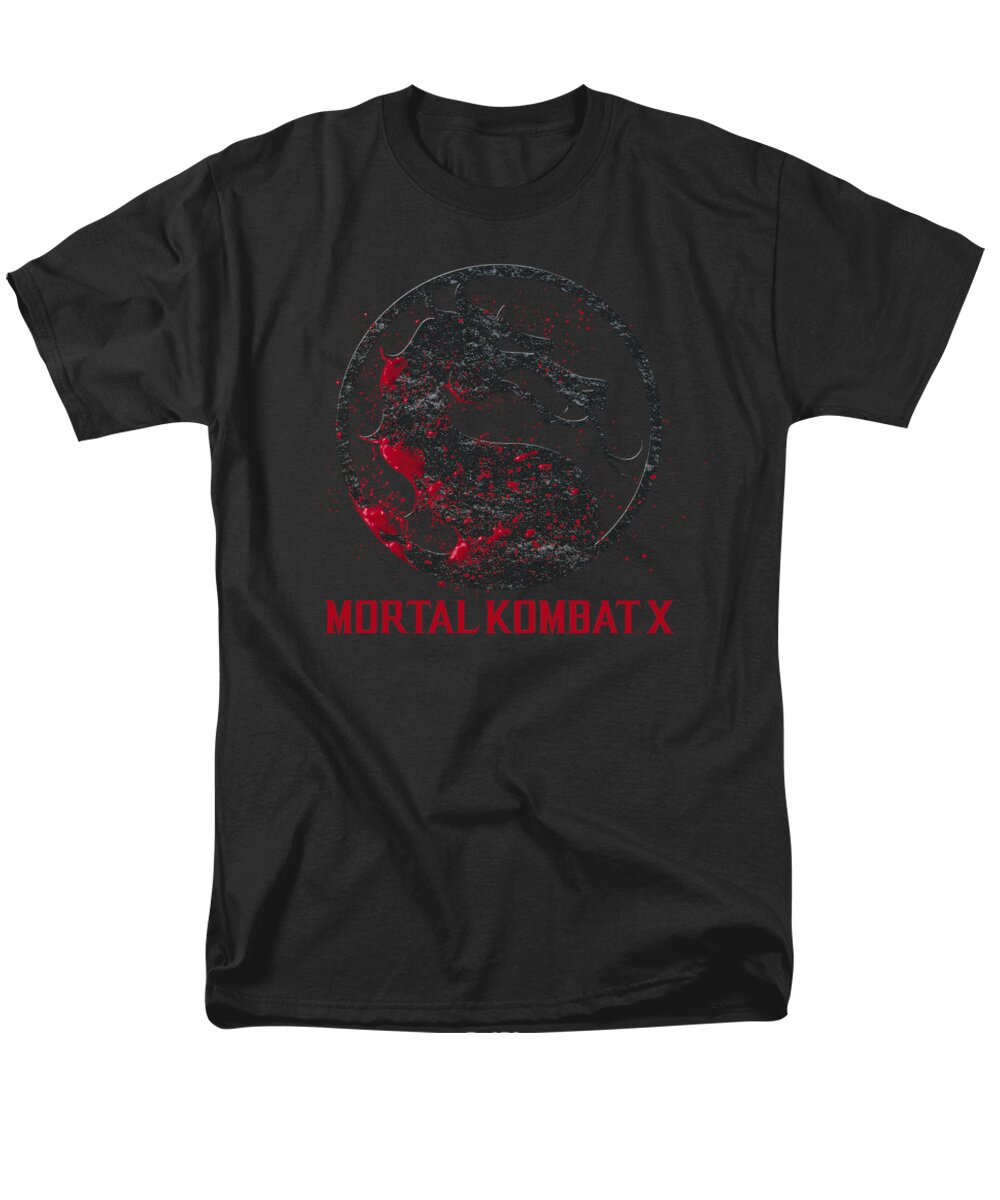  Men's T-Shirt (Regular Fit) featuring the digital art Mortal Kombat X - Bloody Seal by Brand A