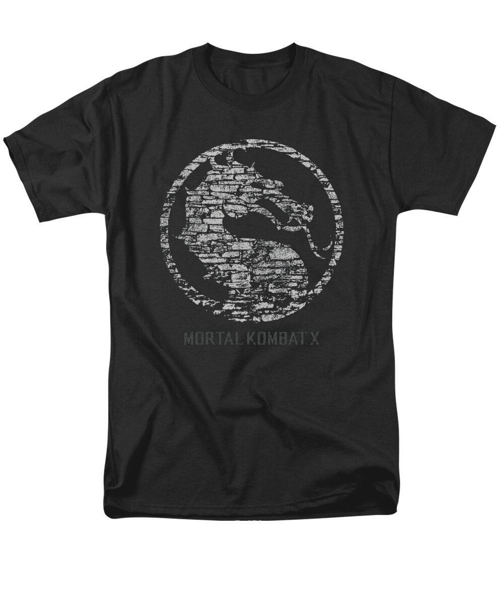  Men's T-Shirt (Regular Fit) featuring the digital art Mortal Kombat X - Stone Seal by Brand A