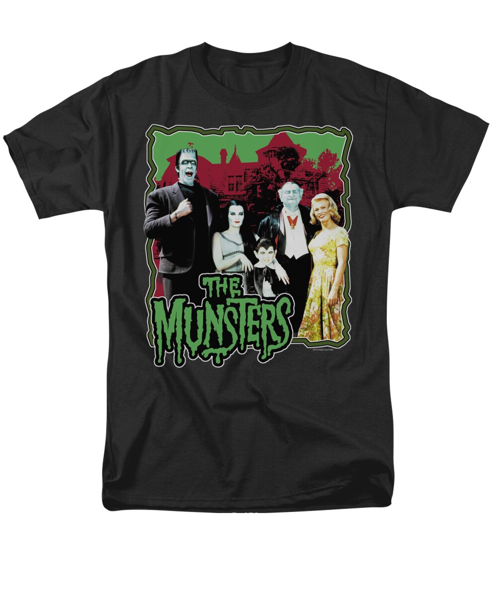 Munsters Men's T-Shirt (Regular Fit) featuring the digital art Munsters - Normal Family by Brand A