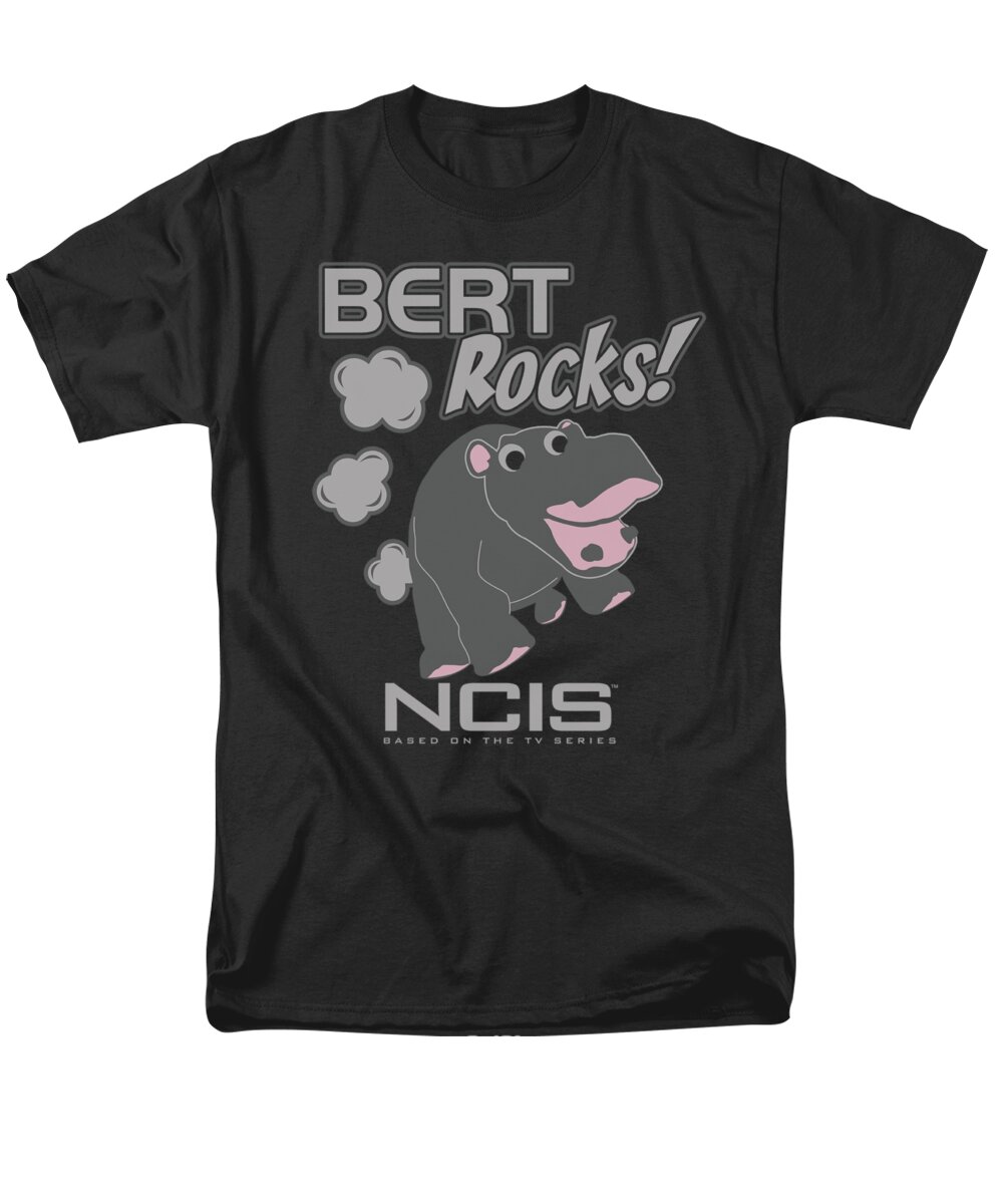 NCIS Men's T-Shirt (Regular Fit) featuring the digital art Ncis - Bert Rocks by Brand A