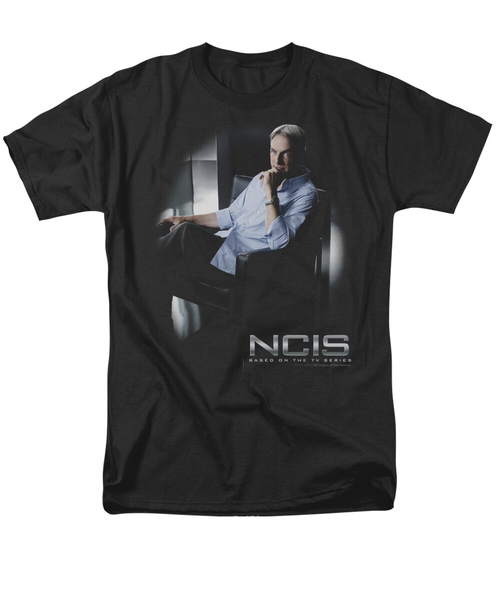 NCIS Men's T-Shirt (Regular Fit) featuring the digital art Ncis - Gibbs Ponders by Brand A