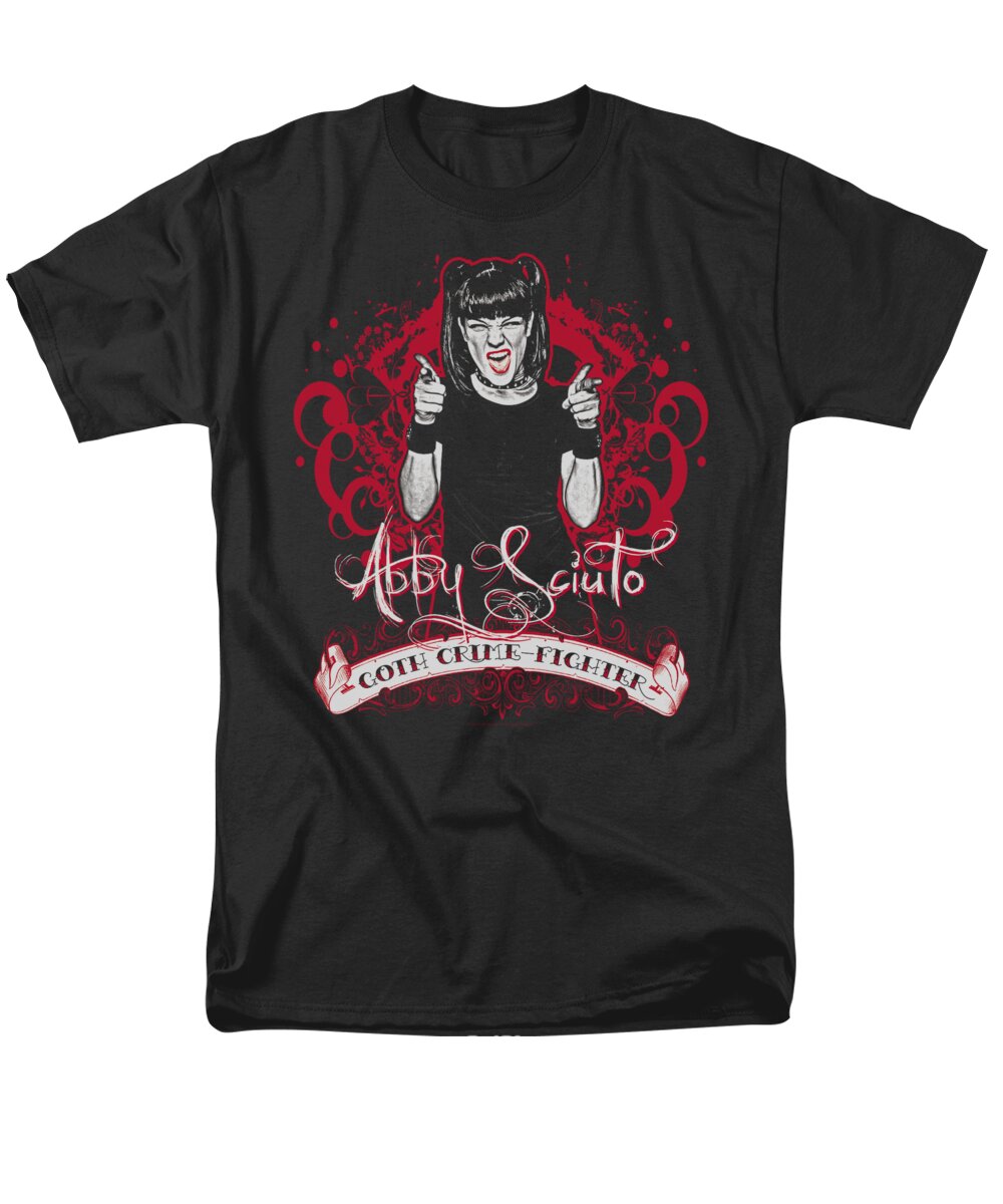 NCIS Men's T-Shirt (Regular Fit) featuring the digital art Ncis - Goth Crime Fighter by Brand A