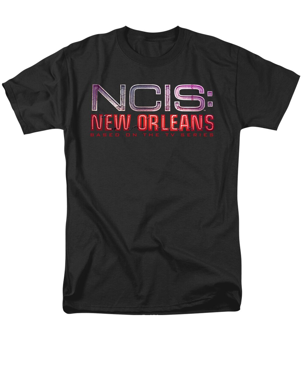  Men's T-Shirt (Regular Fit) featuring the digital art Ncis:new Orleans - Neon Sign by Brand A