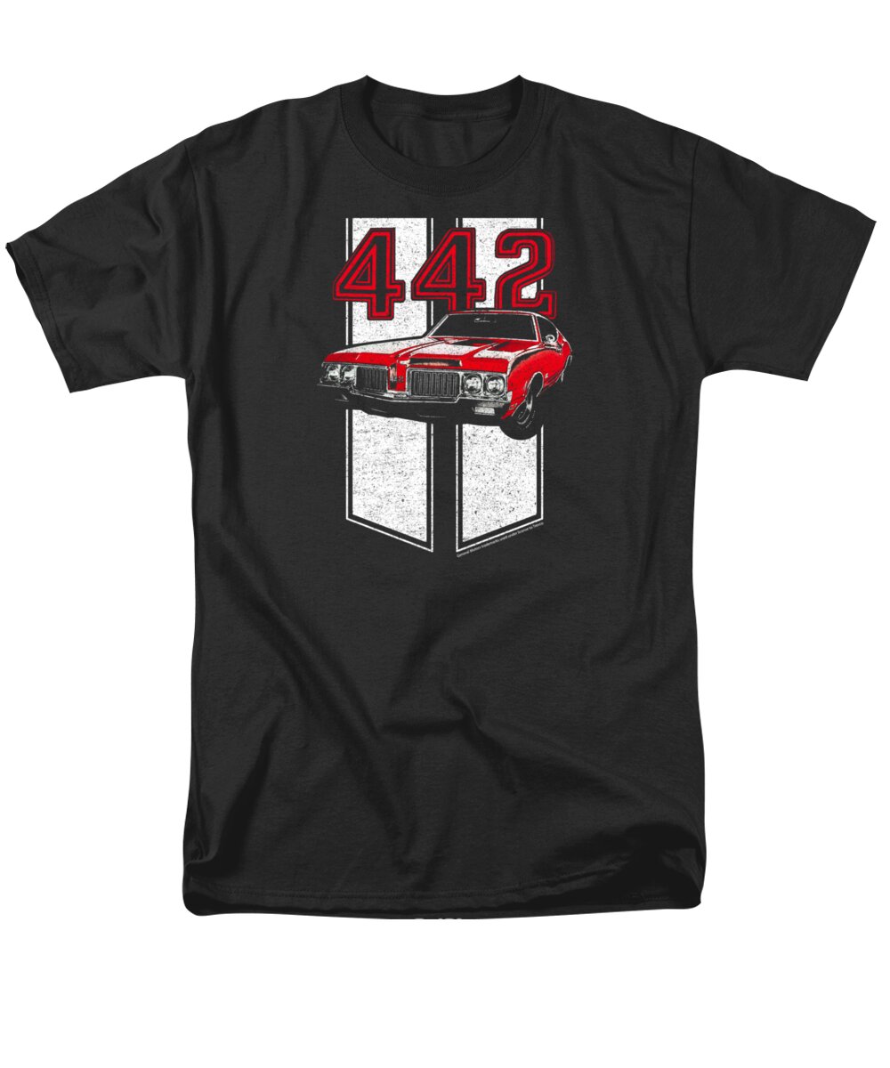  Men's T-Shirt (Regular Fit) featuring the digital art Oldsmobile - 442 by Brand A