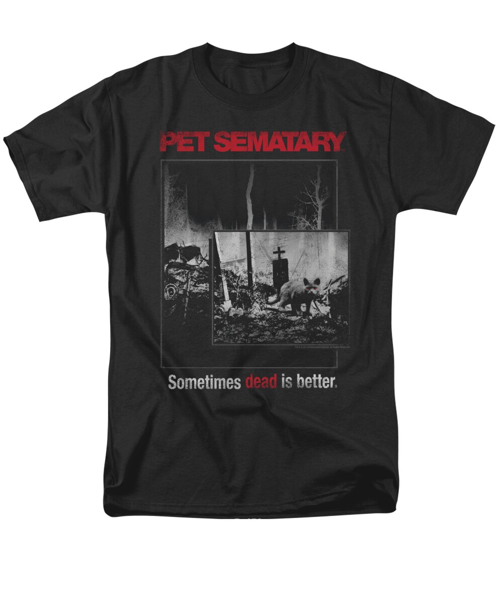 Pet Sematary Men's T-Shirt (Regular Fit) featuring the digital art Pet Semetary - Cat Poster by Brand A