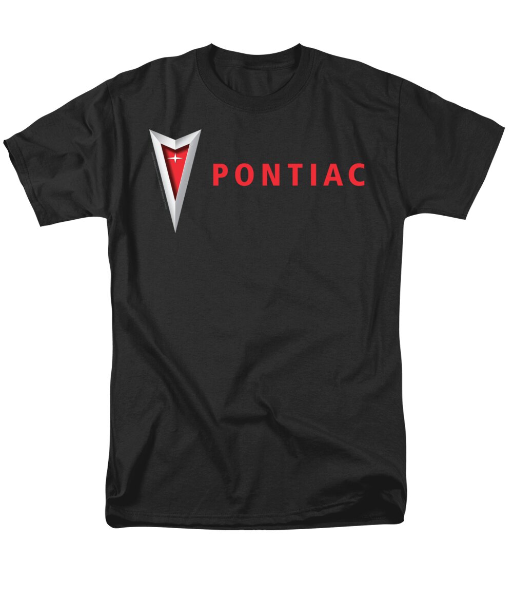  Men's T-Shirt (Regular Fit) featuring the digital art Pontiac - Modern Pontiac Arrowhead by Brand A