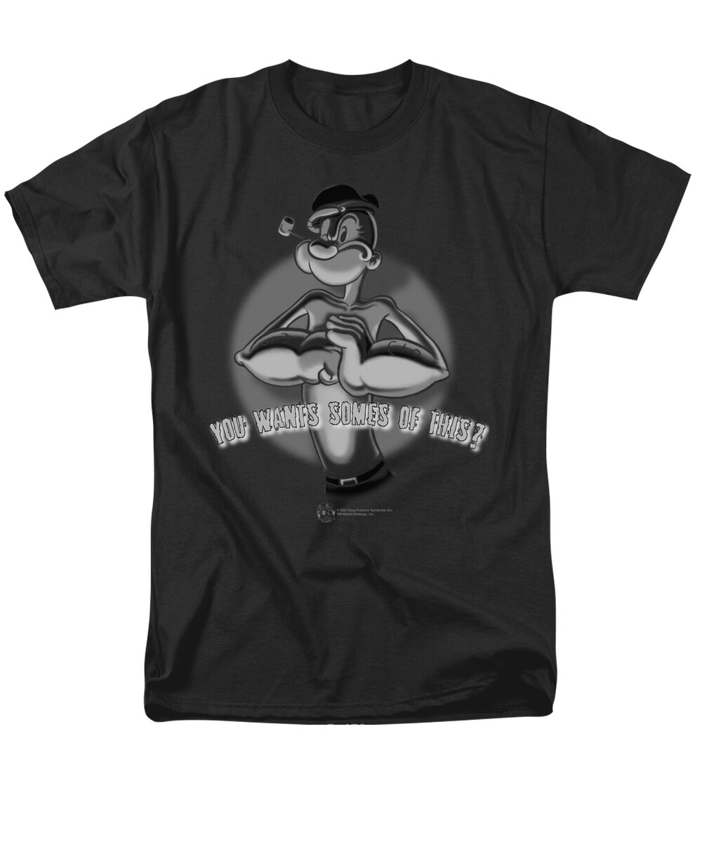 Popeye Men's T-Shirt (Regular Fit) featuring the digital art Popeye - Somes Of This by Brand A