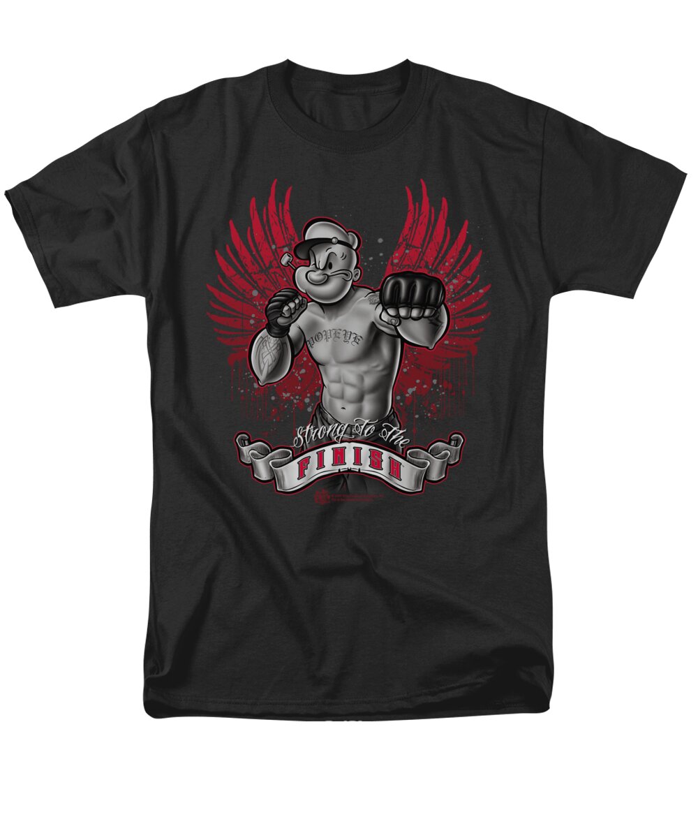 Popeye Men's T-Shirt (Regular Fit) featuring the digital art Popeye - Undefeated by Brand A