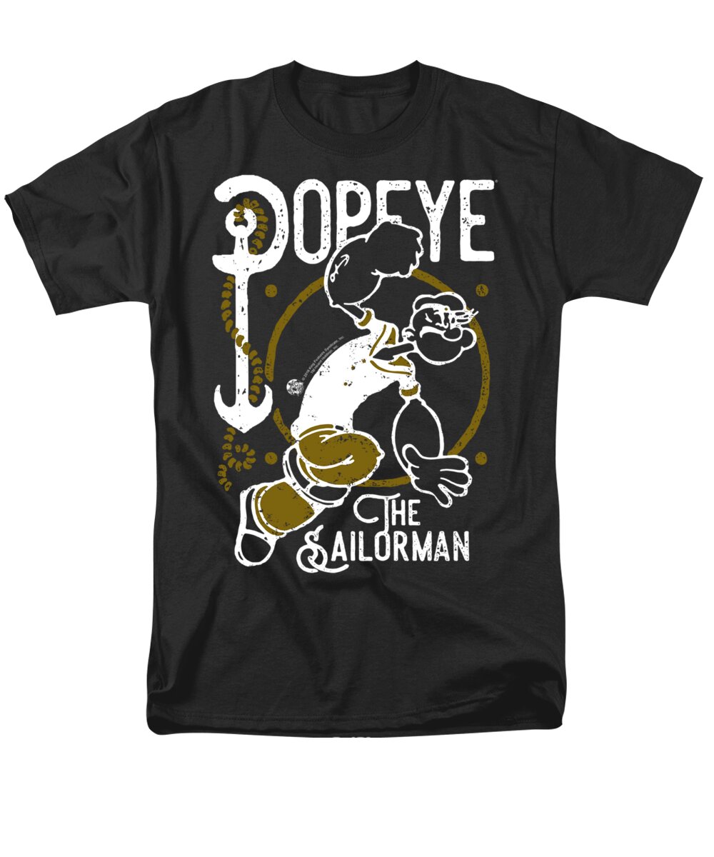 Men's T-Shirt (Regular Fit) featuring the digital art Popeye - Vintage Sailor by Brand A