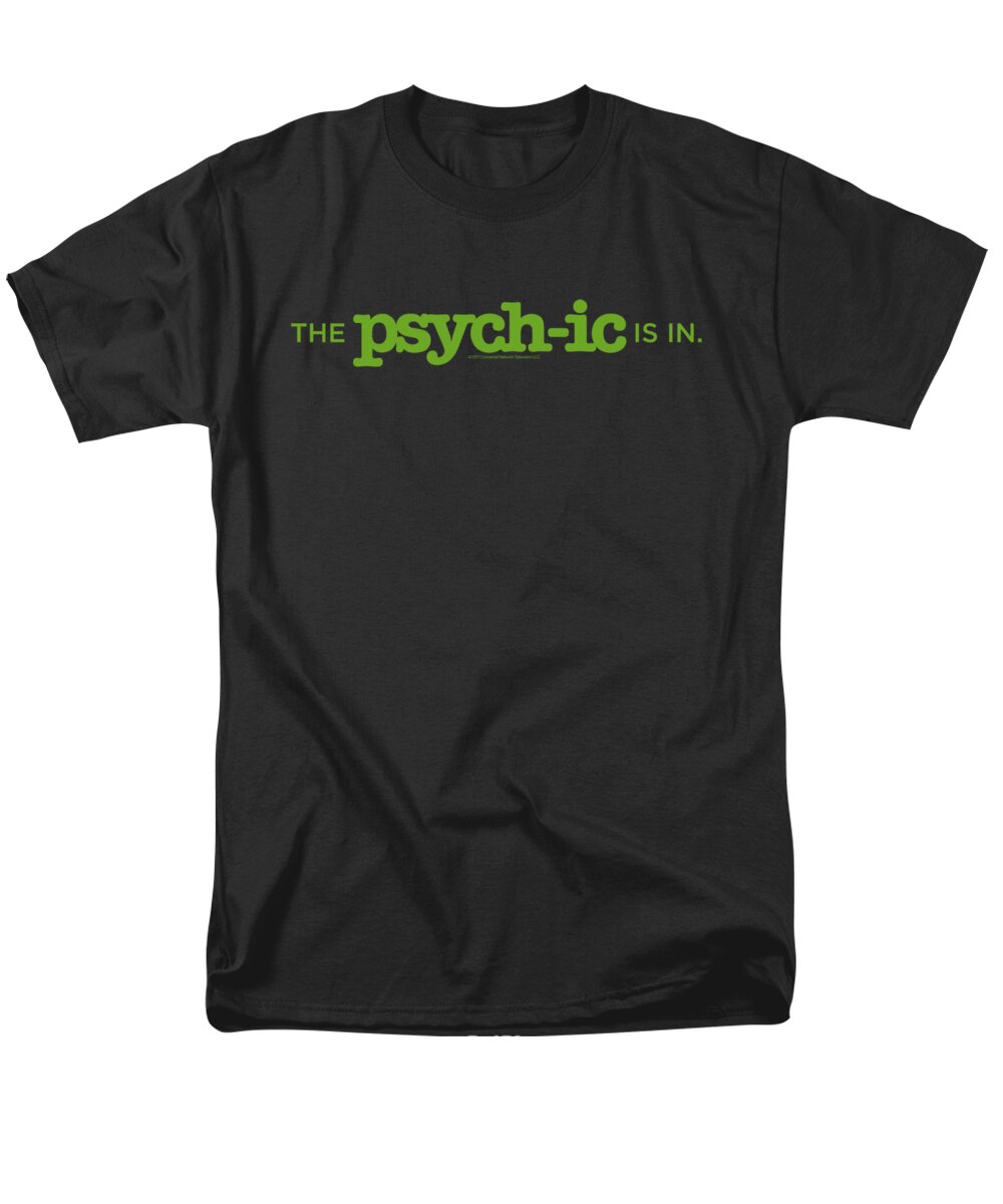 Psych Men's T-Shirt (Regular Fit) featuring the digital art Psych - The Psychic Is In by Brand A