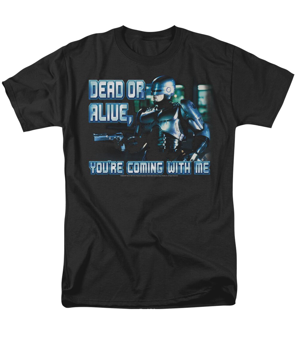  Men's T-Shirt (Regular Fit) featuring the digital art Robocop - Dead Or Alive by Brand A