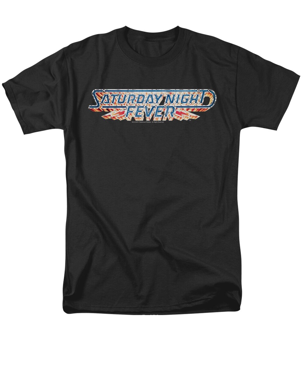 Saturday Night Fever Men's T-Shirt (Regular Fit) featuring the digital art Saturday Night Fever - Logo by Brand A