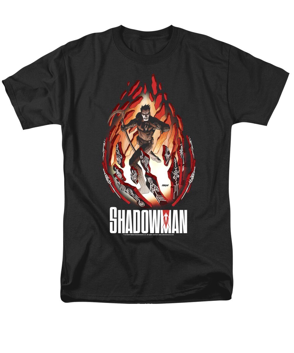 Men's T-Shirt (Regular Fit) featuring the digital art Shadowman - Burst by Brand A