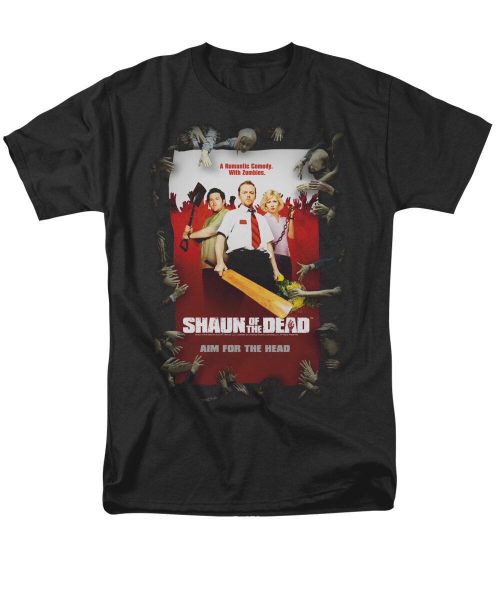 Shaun Of The Dead Men's T-Shirt (Regular Fit) featuring the digital art Shaun Of The Dead - Poster by Brand A