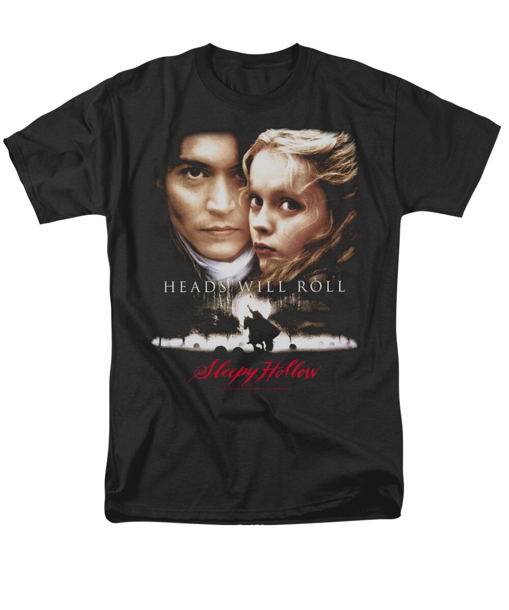 Sleepy Hollow Men's T-Shirt (Regular Fit) featuring the digital art Sleepy Hollow - Heads Will Roll by Brand A