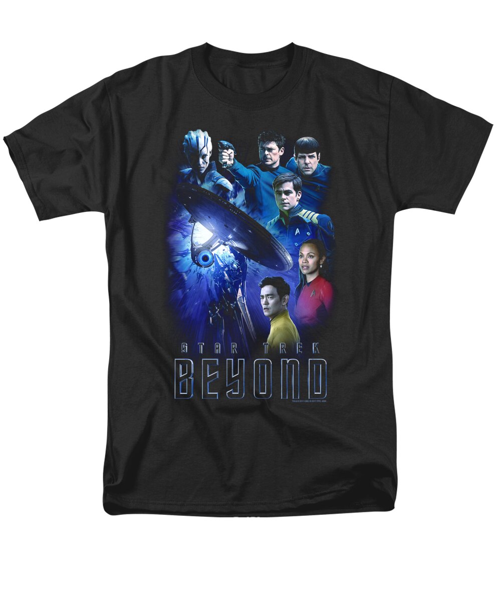  Men's T-Shirt (Regular Fit) featuring the digital art Star Trek Beyond - Beyond Cast by Brand A