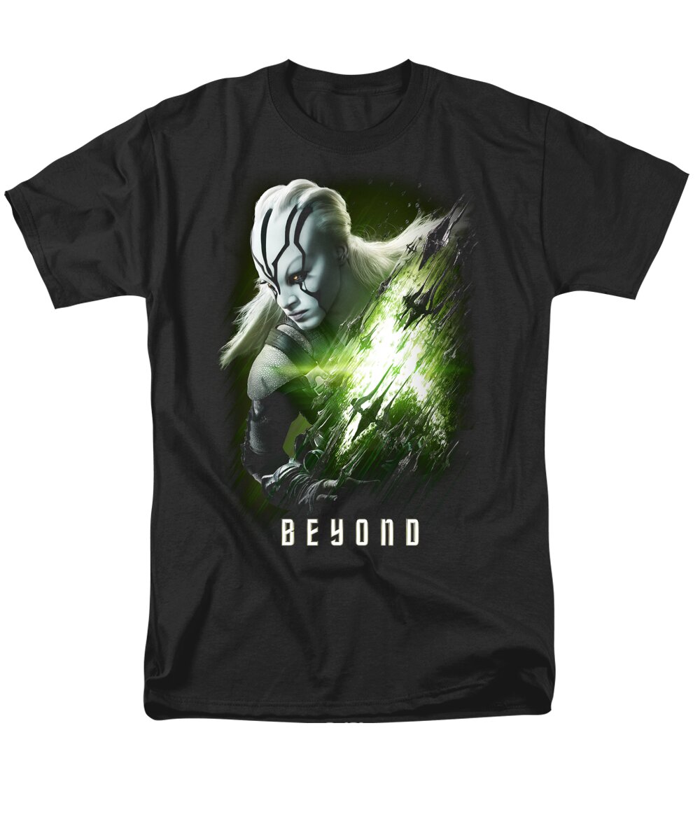  Men's T-Shirt (Regular Fit) featuring the digital art Star Trek Beyond - Jaylah Poster by Brand A
