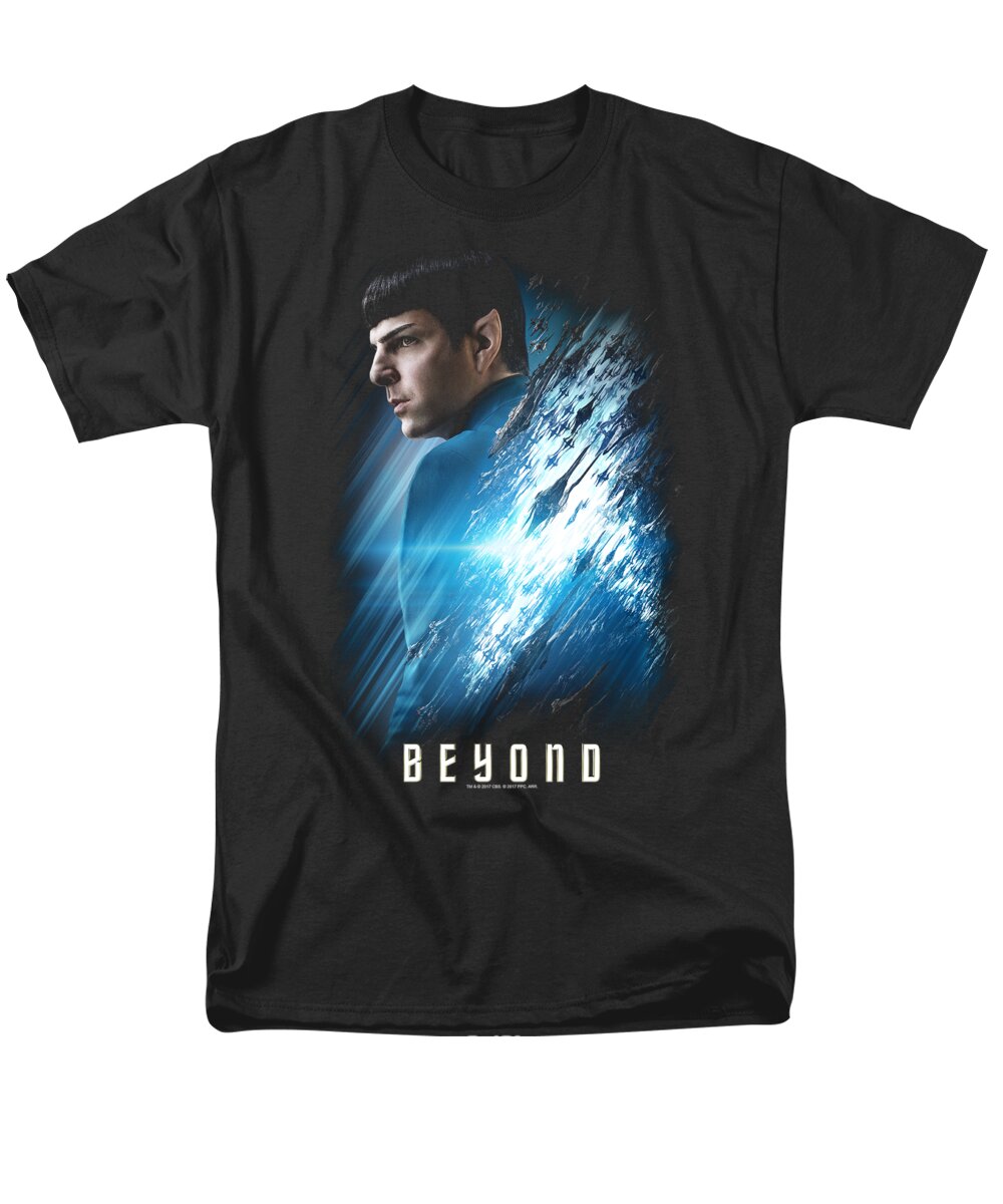  Men's T-Shirt (Regular Fit) featuring the digital art Star Trek Beyond - Spock Poster by Brand A