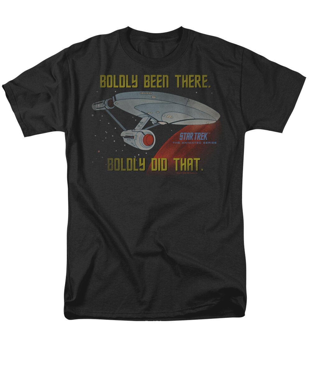 Star Trek Men's T-Shirt (Regular Fit) featuring the digital art Star Trek - Boldly Did That by Brand A