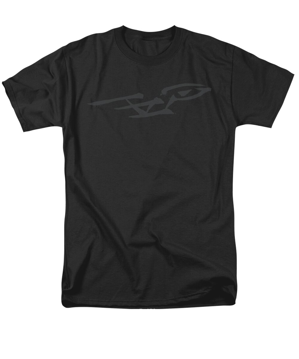 Star Trek Men's T-Shirt (Regular Fit) featuring the digital art Star Trek - Bushwork Enterprise by Brand A
